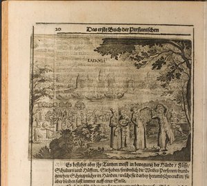 La forteresse de Staraya Ladoga Illustration de Voyages au Grand-Duc de Moscovie et au Roi - Christian Lorenzen Rothgiesser