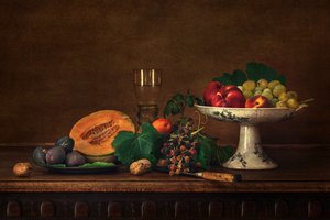 Nature morte classique aux fruits