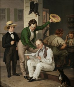 Lire les nouvelles, 1844