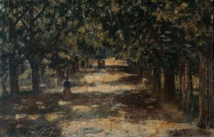 Allée de châtaigniers vers Belvedere - Christian Rohlfs