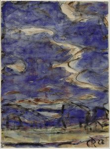 Paysage avec des nuages - Christian Rohlfs