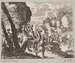Illustration pour Adam Olearius, "Persianischer Rosenthal von einem Sinnreichen Poeten Schich Saadi [...]", Schleswig 1660