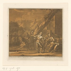 Voyageurs parlant - Christian Rugendas