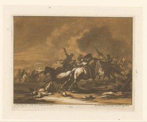 Combat de cavaliers (Cavaliers, chevaux et batailles)