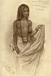 Fille Bishari, Assouan, Égypte