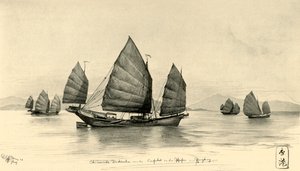 Jonques chinoises à l