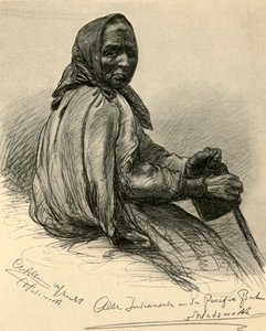 Femme amérindienne âgée, Wadsworth, Nevada, USA, 1898 - Christian Wilhelm Allers