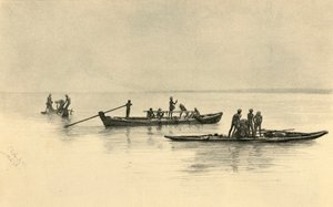 Bateaux de pêche, Ceylan, 1898 - Christian Wilhelm Allers