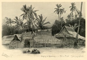 Kampong près de Jomblang, Semarang, Java