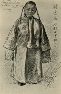 Lan-Tak-Yau - Garçon chinois, Hong Kong, 1898 - Christian Wilhelm Allers
