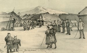 Place du marché, Tsingtao, Chine