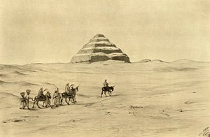 Pyramide de Djéser à Saqqarah, près du Caire, Égypte, 1898 - Christian Wilhelm Allers