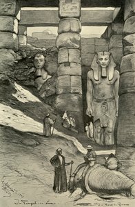Statues dans le temple de Louxor, Égypte - Christian Wilhelm Allers