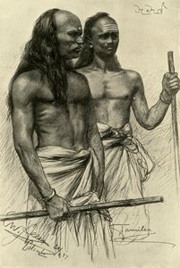 Hommes tamouls, Colombo, Ceylan - Christian Wilhelm Allers