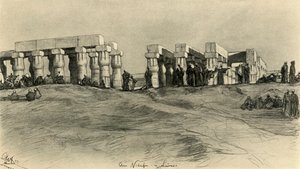 Ruines du Temple, Louxor, Égypte, 1898 - Christian Wilhelm Allers