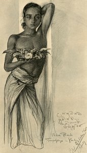 Ukku Banda, jeune homme dans un temple, Kandy, Ceylan - Christian Wilhelm Allers