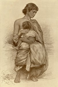 Jeune mère, Kandy, Ceylan, 1898