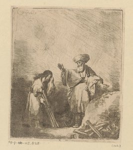Abraham parle à Isaac avant le sacrifice - Christian Wilhelm Ernst Dietrich