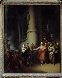 Christ et la femme adultère - Christian Wilhelm Ernst Dietrich