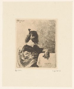Homme avec des lunettes à la main - Christian Wilhelm Ernst Dietrich