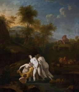 Polonais :  Kąpiel nimf Bain des nymphes - Christian Wilhelm Ernst Dietrich