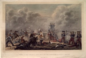 Sur le champ de bataille de Borodino avant le village de Semenovsky, années 1820