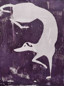 Greyhound blanc dynamique - Christina Misuro