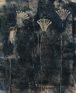 Fleurs bleu sarcelle