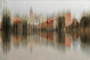 Reflets urbains flous