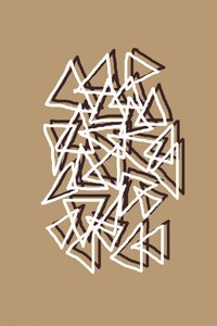 Triangles géométriques superposés