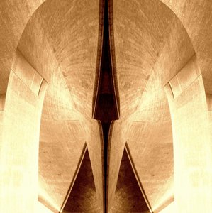 Symétrie architecturale sépia - Christina Sillen