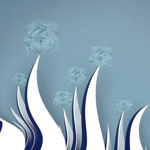 Fleurs bleues sereines - Christina Sillen