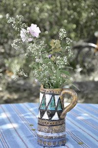 Fleurs sauvages dans un vase rustique - Christina Sillen