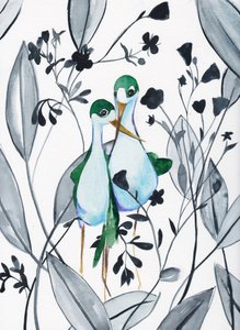Les oiseaux verts dans la nature - Christine Lindstrom