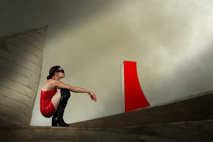 Robe rouge « Modern Woman »
