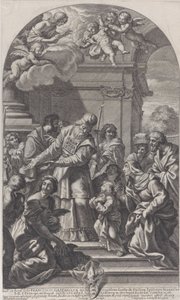 La présentation de la Vierge au Temple, 1670-80. - Christof Lederwasch