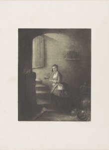 Femme avec une souricière