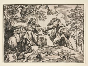 La Tentation du Christ, par le Diable - Christoffel Jegher