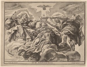 Couronnement de la Vierge - Christoffel Jegher after Sir Peter Paul Rubens
