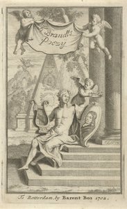 Apollon avec le portrait de Caspar Brandt - Christoffel Lubienitzki