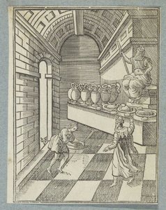 Daniel répand des cendres sur le sol du temple - Christoffel van Sichem (II)