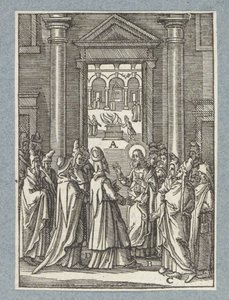 Débat avec les sadducéens et les pharisiens - Christoffel van Sichem (II)