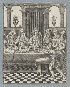 Banquet de Vasti, la femme d
