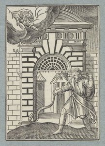 Dieu le Père transforme le bâton de Moïse en serpent - Christoffel van Sichem (II)