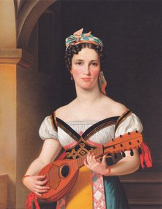 Danish : La chanteuse allemande Emilie Pohlmann dans le rôle de Preciosa La chanteuse allemande Emilie Pohlmann dans le rôle de Preciosa. - Christoffer Wilhelm Eckersberg