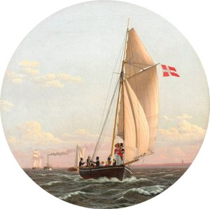 Danish : Naviguer de Copenhague à Charlottenlund Naviguer de Copenhague à Charlottenlund - Christoffer Wilhelm Eckersberg