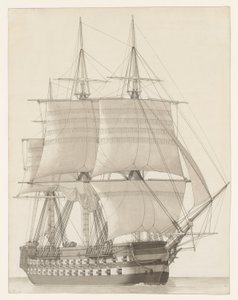 Vessel of the Russian Line (Vaisseau de ligne russe) - Christoffer Wilhelm Eckersberg