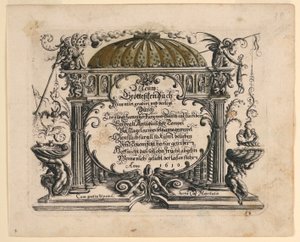 Page de titre, du Neüw Grotteßken Buch (Nouveau Livre Grotesque)