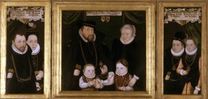 Triptyque de Johann Wilhelm von Sachsen, 1587 - Christoph Leutolph
