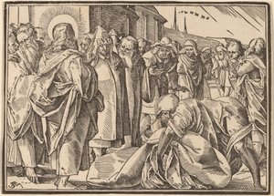 Le paralytique guéri par le Christ prend sa palette - Christoph Murer